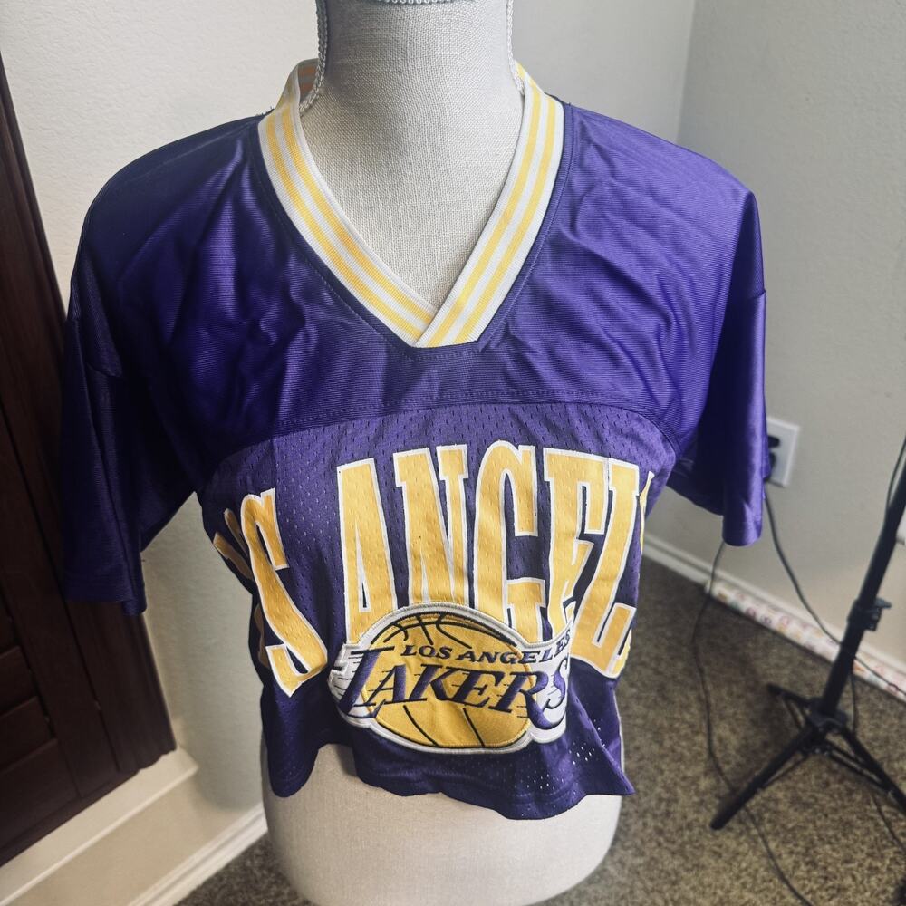 NBA Ultra Game LA Lakers‎ Womens Cropped Jersey Purple Size Small shirt